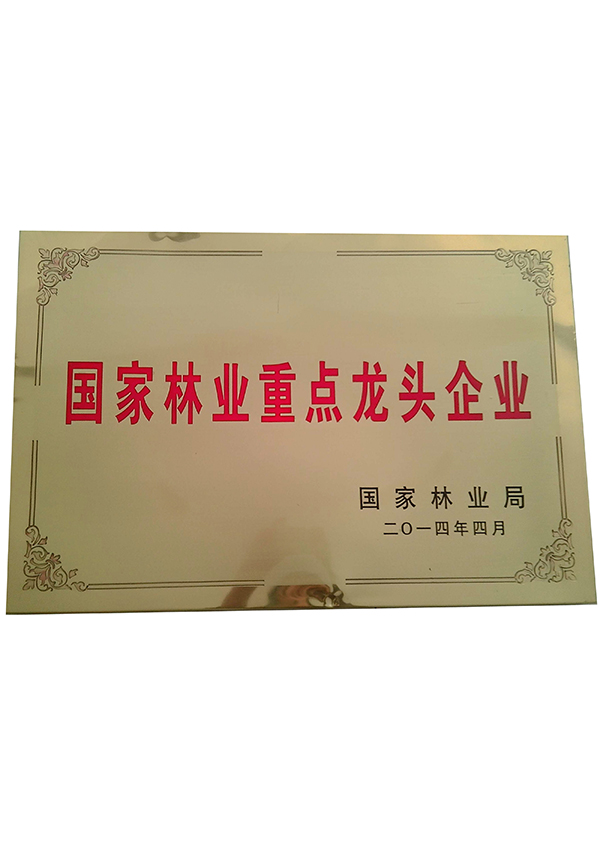 2014年國家林業(yè)重點龍頭企業(yè)